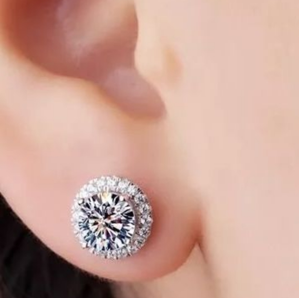 Lab Grown Moissanite Earrings